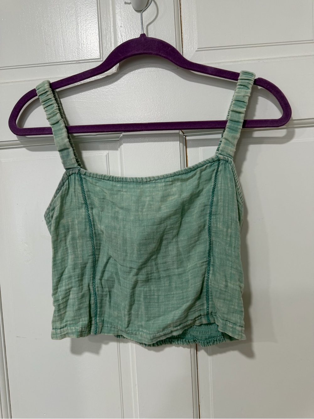 Vintage Havana Women's Washed Gauze Strap Crop Top